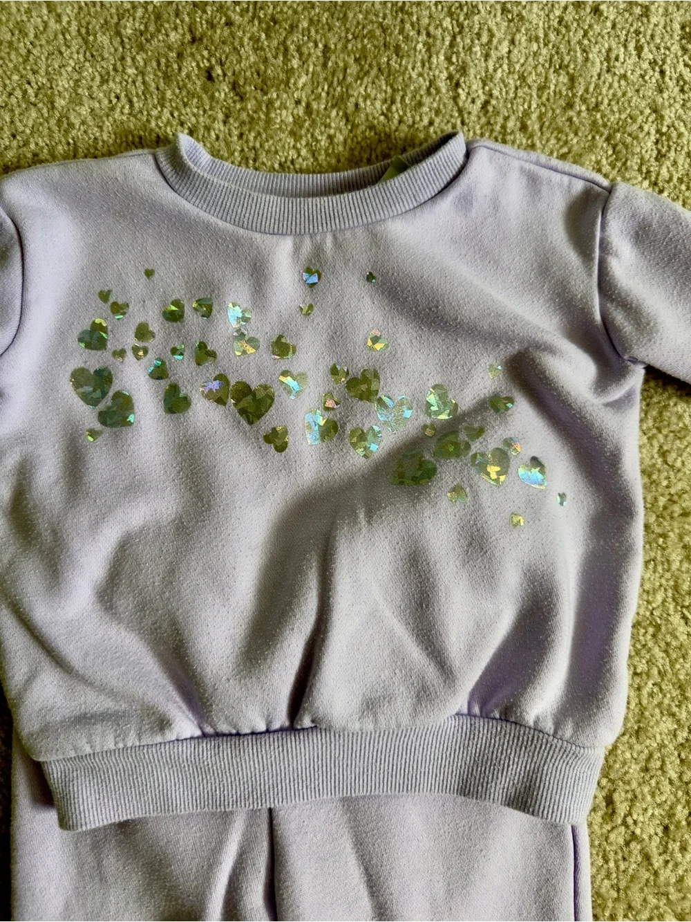 The Children's Place Lilac Heart Set